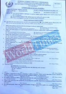 Read more about the article CSS Special Competitive Examination Paper 2023 (Computer Science Paper-I)