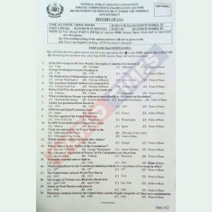 Read more about the article CSS Special Competitive Examination Paper 2023 (History of USA)