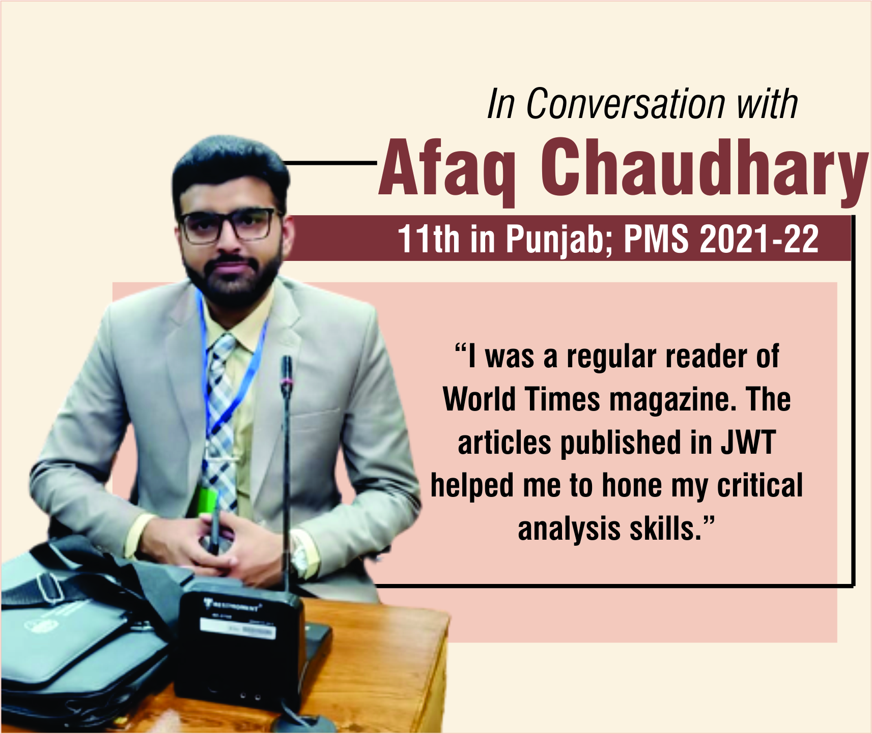 Read more about the article In Conversation with Afaq Chaudhary