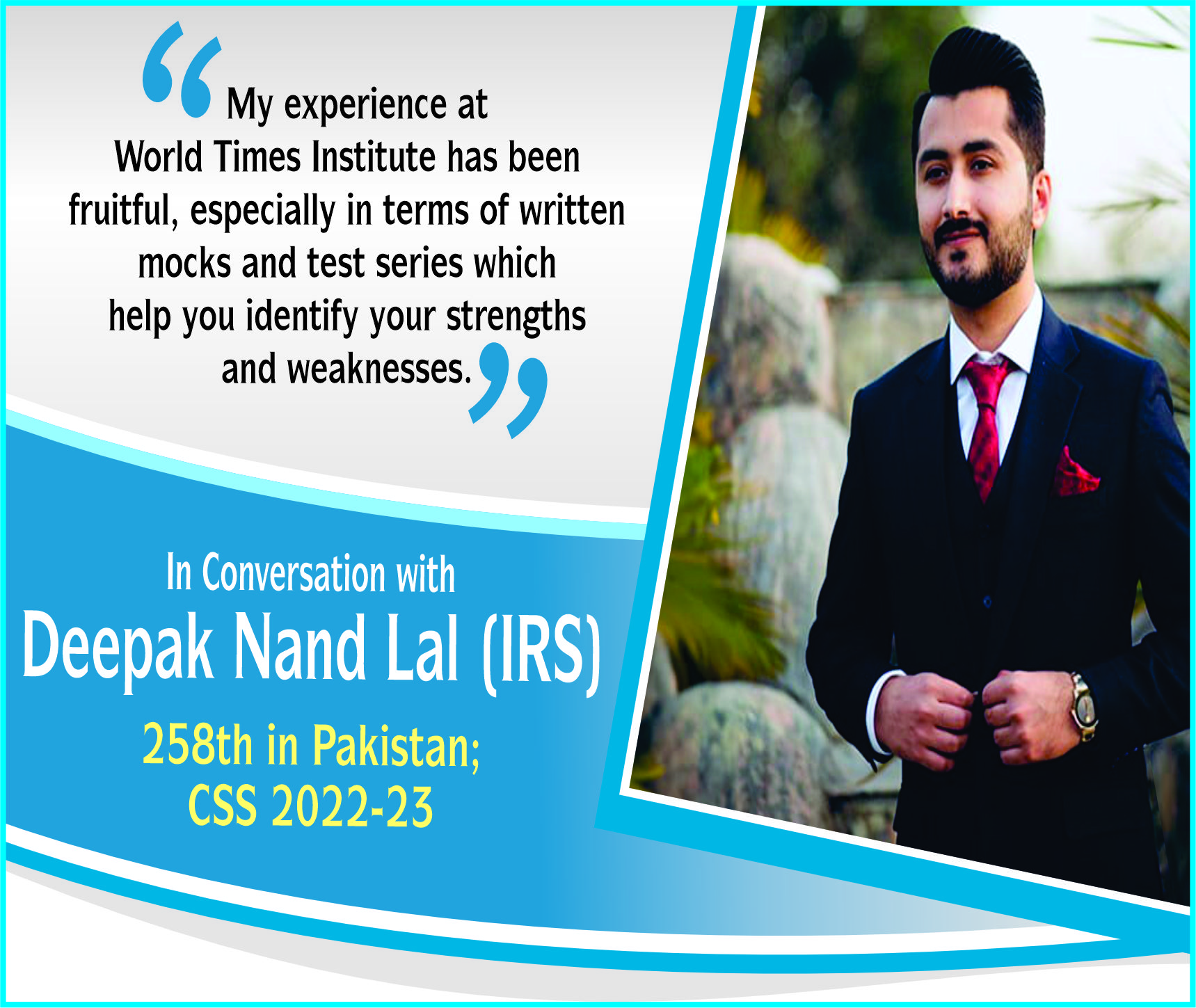 Read more about the article In Conversation with Deepak Nand Lal (IRS)