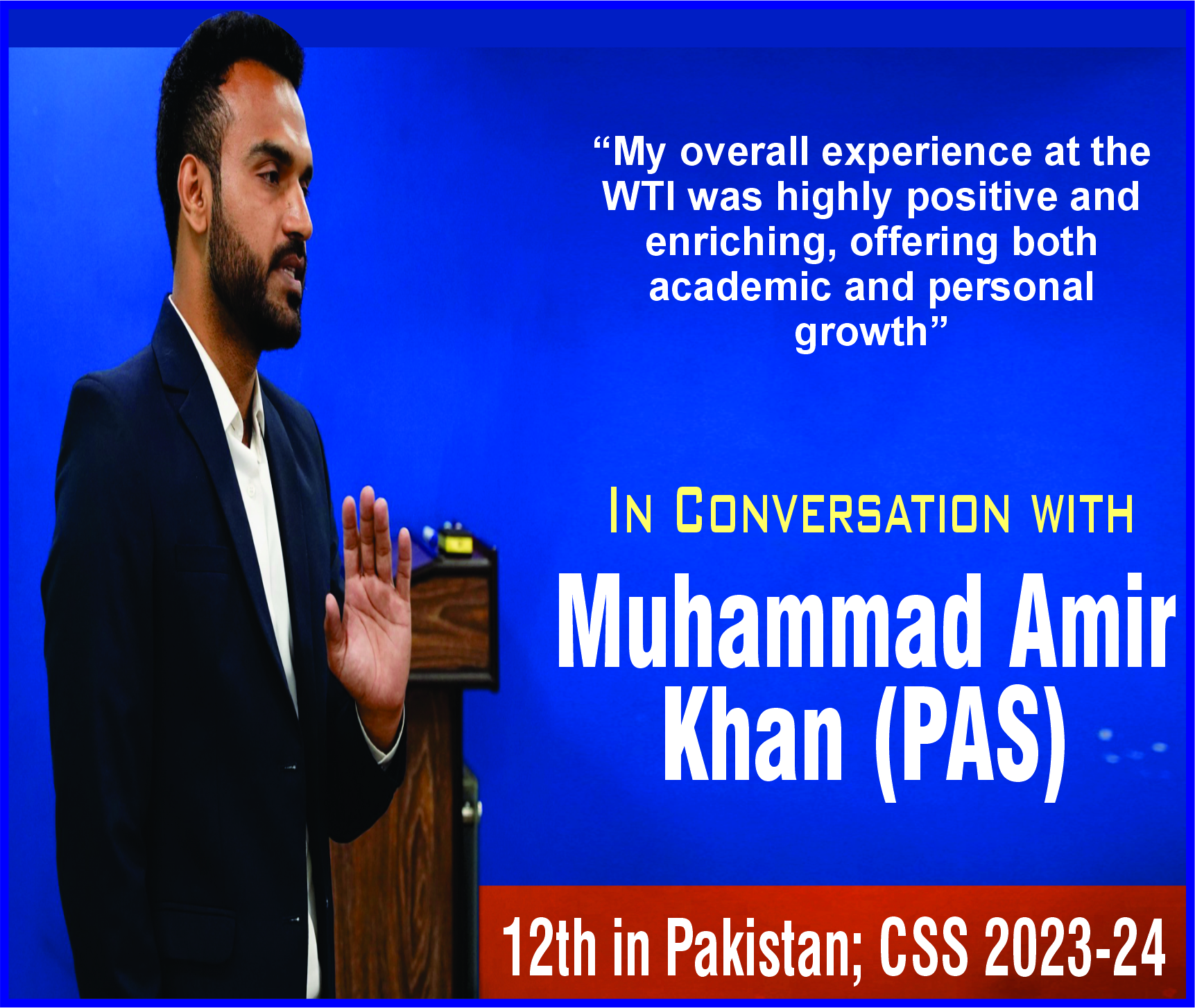 Read more about the article In Conversation with Muhammad Amir Khan (PAS)